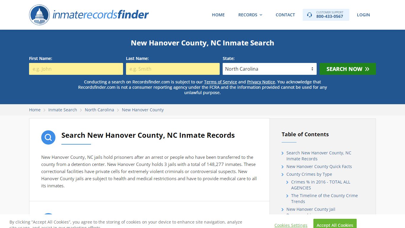 New Hanover County, NC Inmate Lookup & Jail Records Online